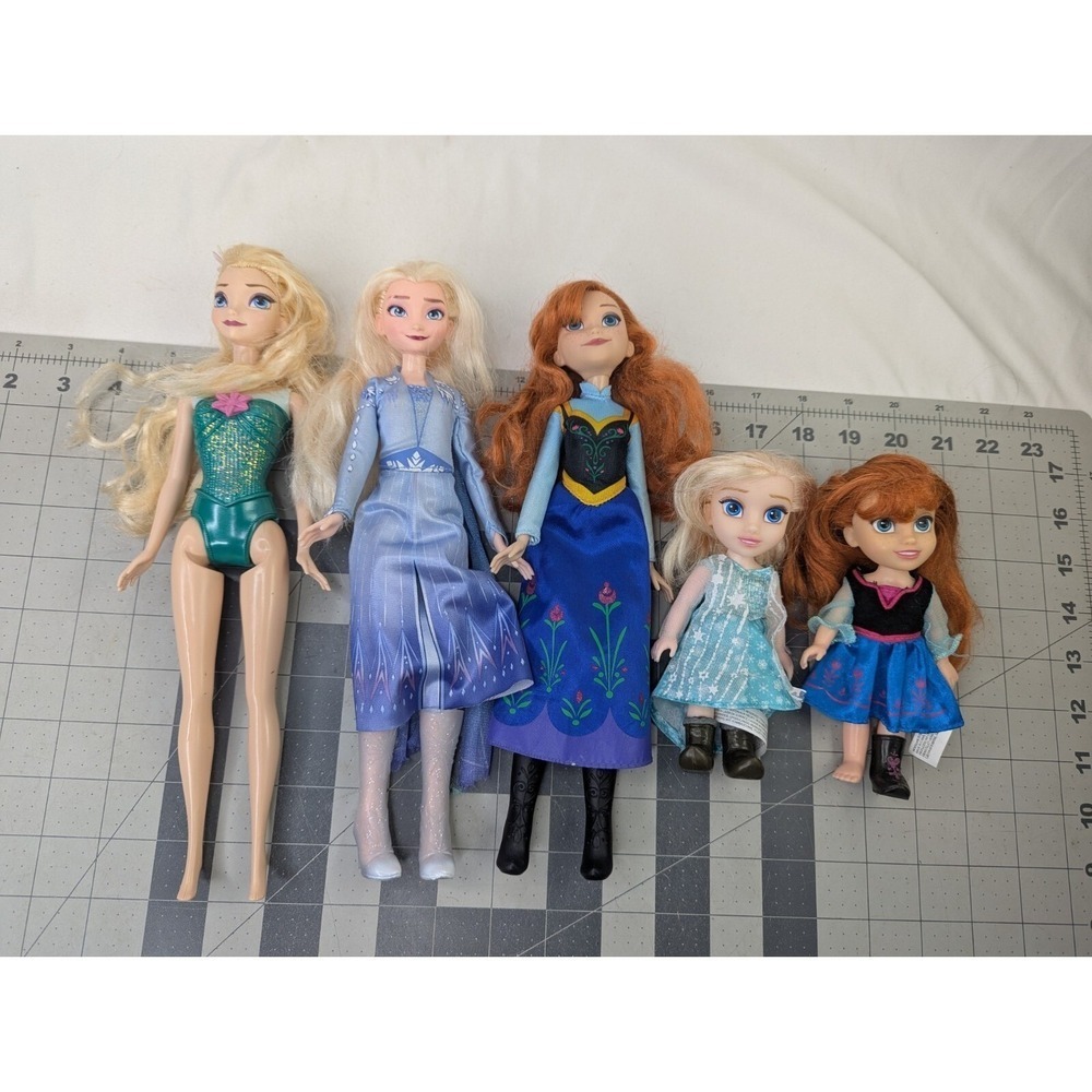 Disney Frozen Doll Lot Jakks Pacific‎ Mattel Anna Elsa Toddlers